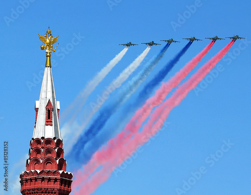 Aircraft over the Kremlin photo
