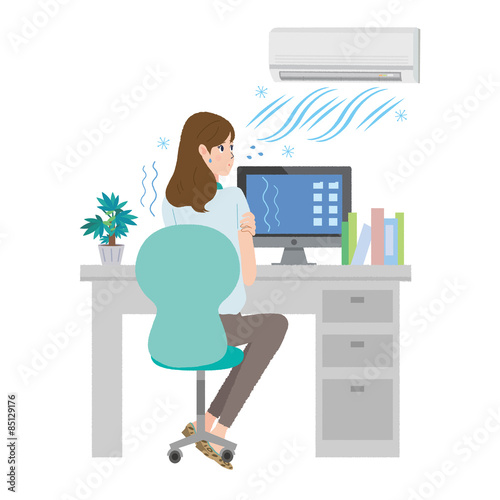 エアコン　体調不良　イラスト