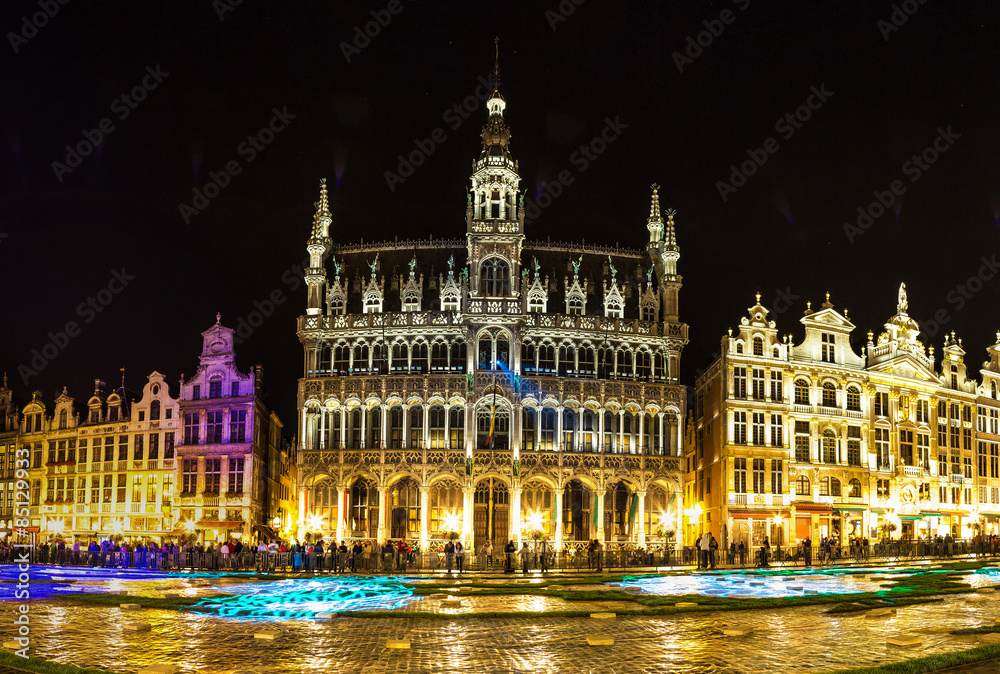 Panorama of the Grand Place in Brussels