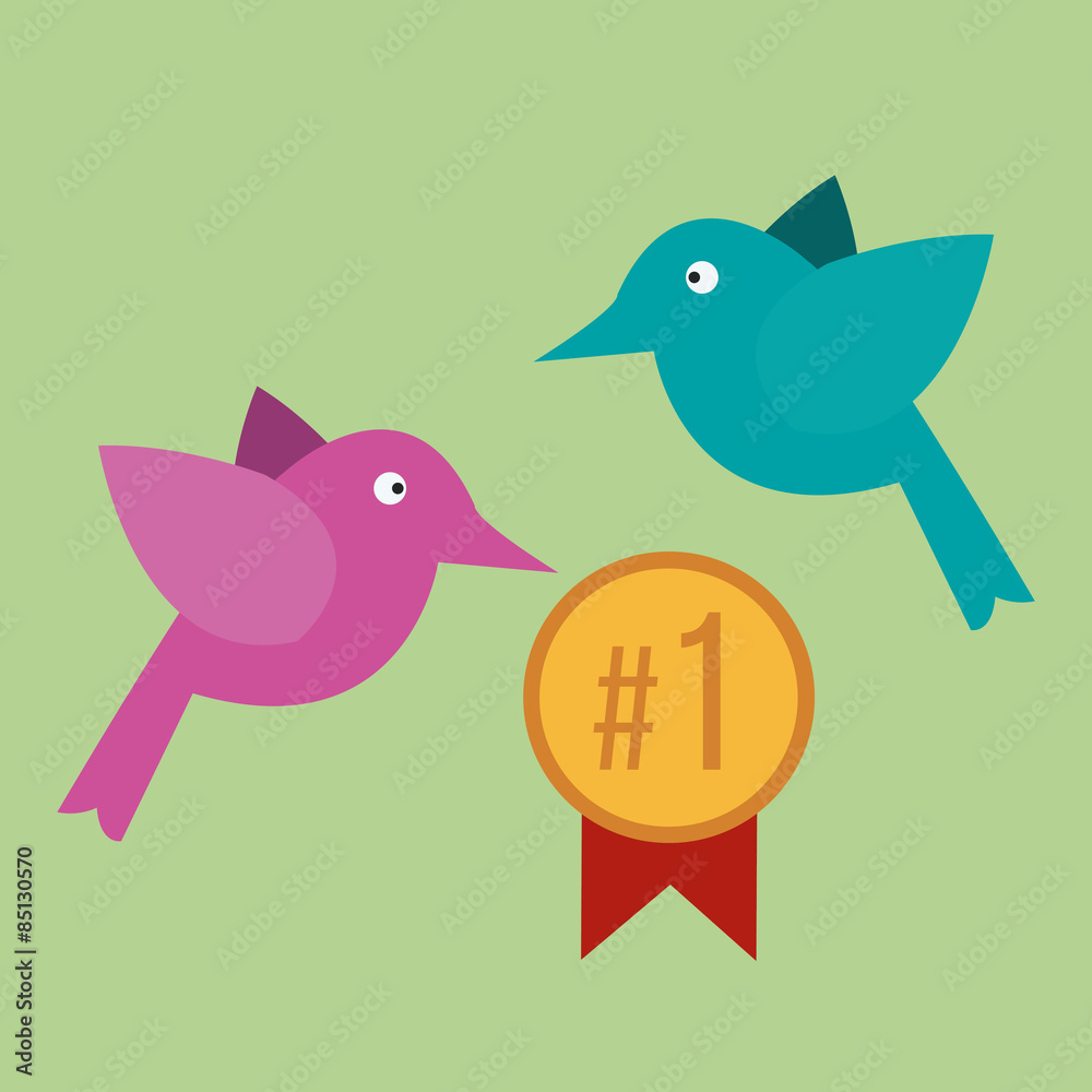pet illustration over color background pet illustration over color background