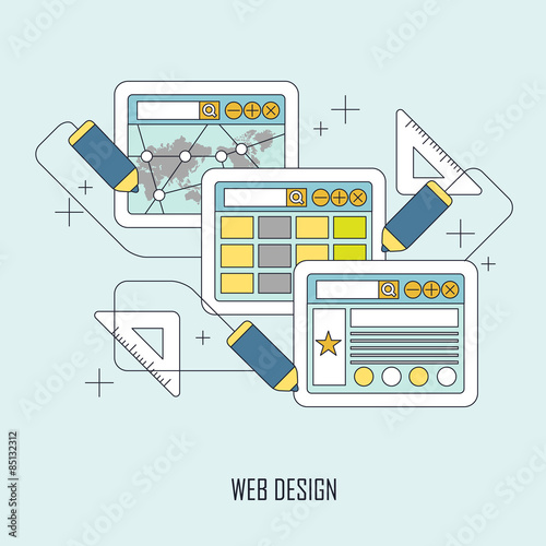 web design concept