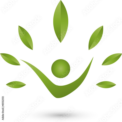 Logo, Baum, Mensch, Blätter