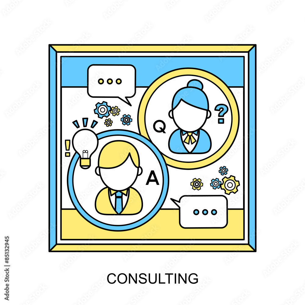 Fototapeta premium consulting concept
