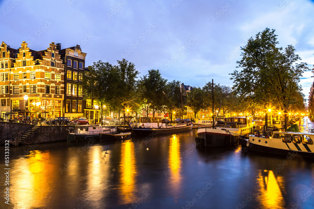 Amsterdam at night