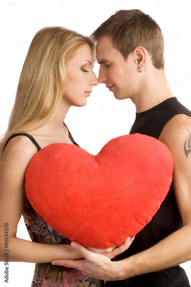 Couple with big heart