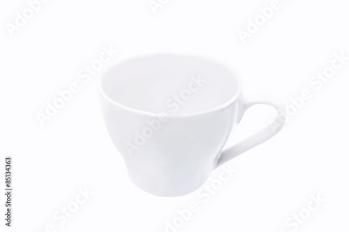 white tea cup isolated on white