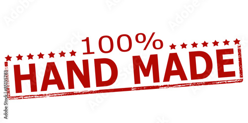 One hundred percent hand made