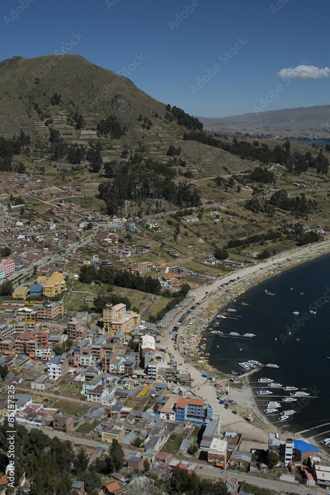 Naklejka premium ベルナリオよりコパカバーナの町並み