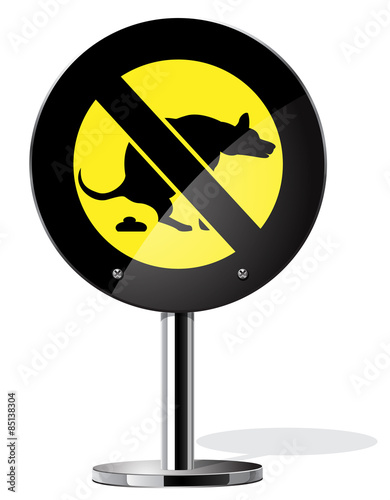 Dog walking is prohibited
