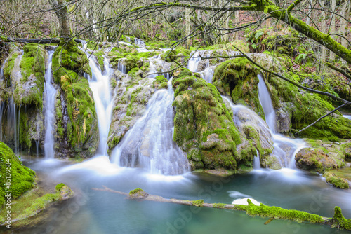 Fototapeta Naklejka Na Ścianę i Meble -  Waterfalls at Entzia mountain range (Spain)