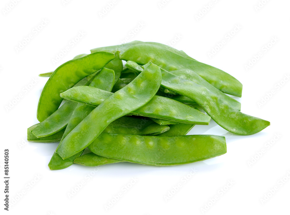Fresh peas isolated on white background Fresh peas isolated on white background