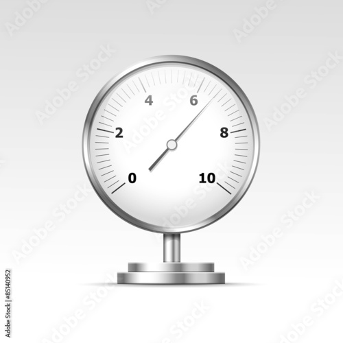Vector Pressure Gauge Manometer Isolated