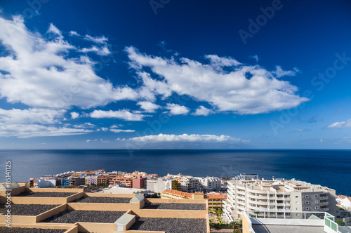 Resort town Puerto Santiago seascape, Tenerife, Canary islands © alexpolo