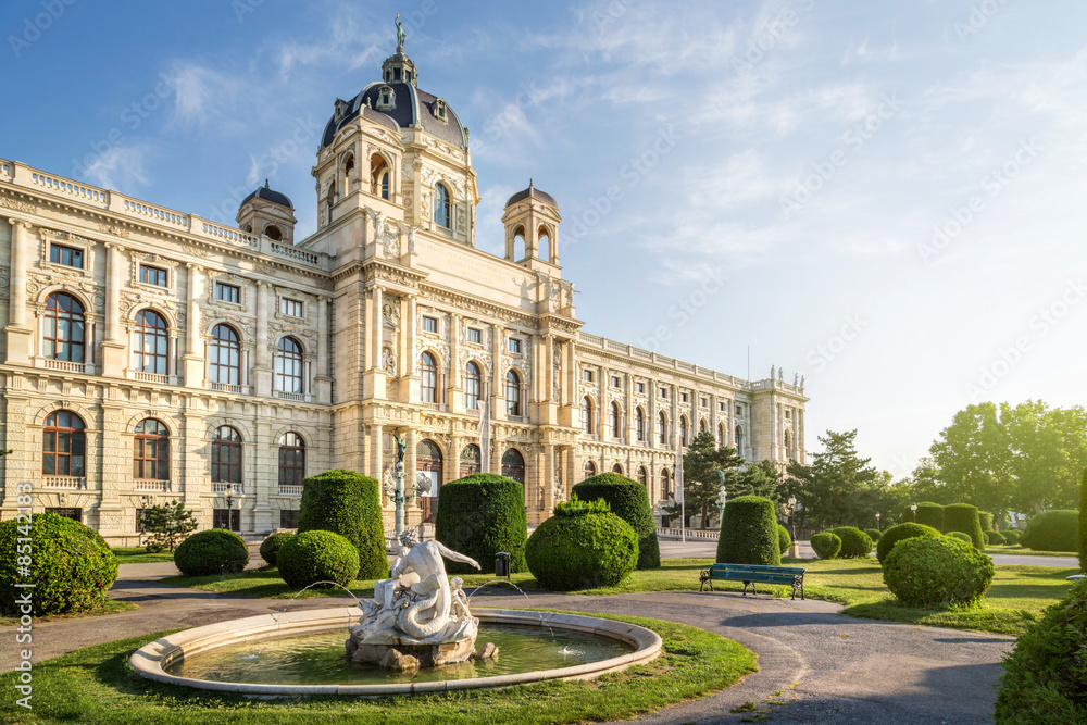 Obraz premium Muzeum Historii Naturalnej w Wiedniu, Wiedeń, Austria