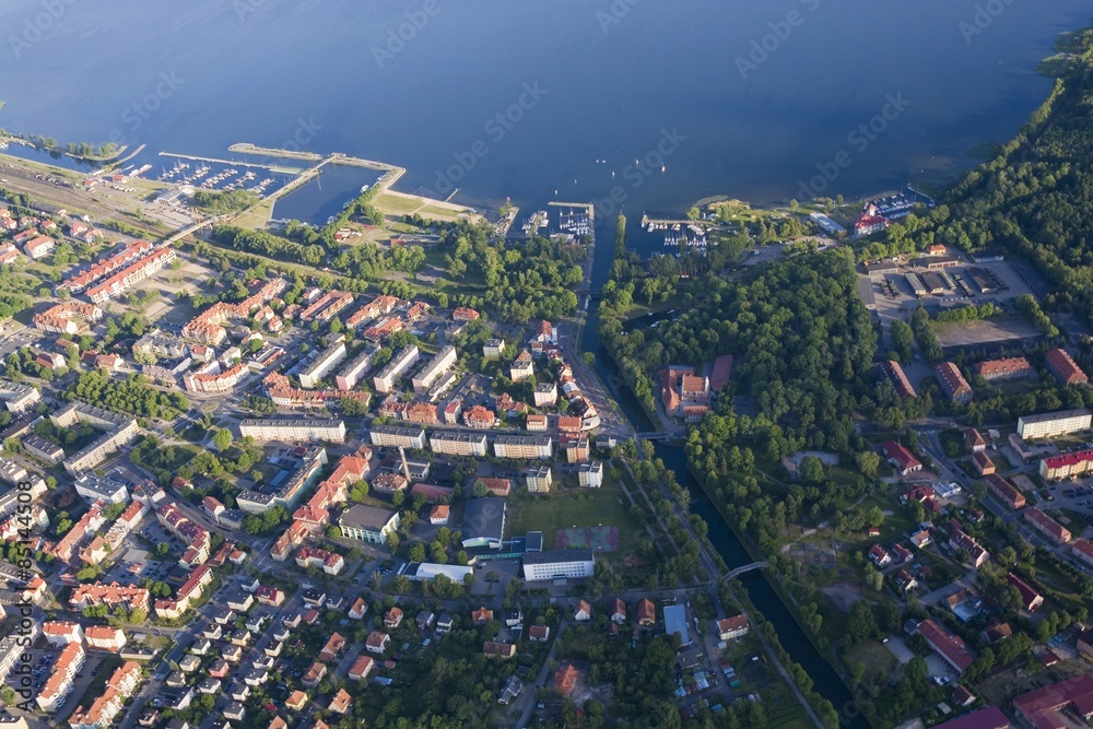 Aerial view of Gizycko