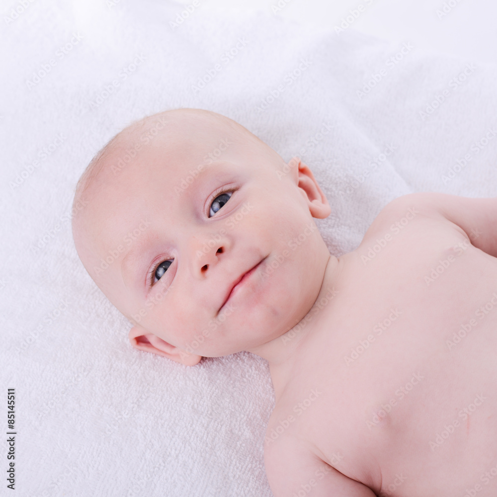 isolated portrait of young happy smiling baby on a white background isolated portrait of young happy smiling baby on a white background