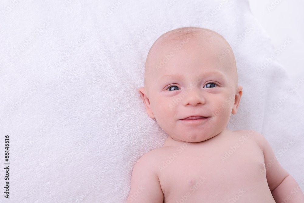 isolated portrait of young happy smiling baby on a white background isolated portrait of young happy smiling baby on a white background
