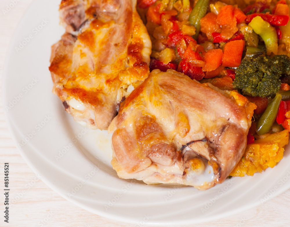 vegetables mix and chicken vegetables mix and chicken