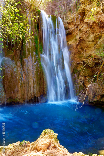 Canete waterfalls in Cuenca at Spain