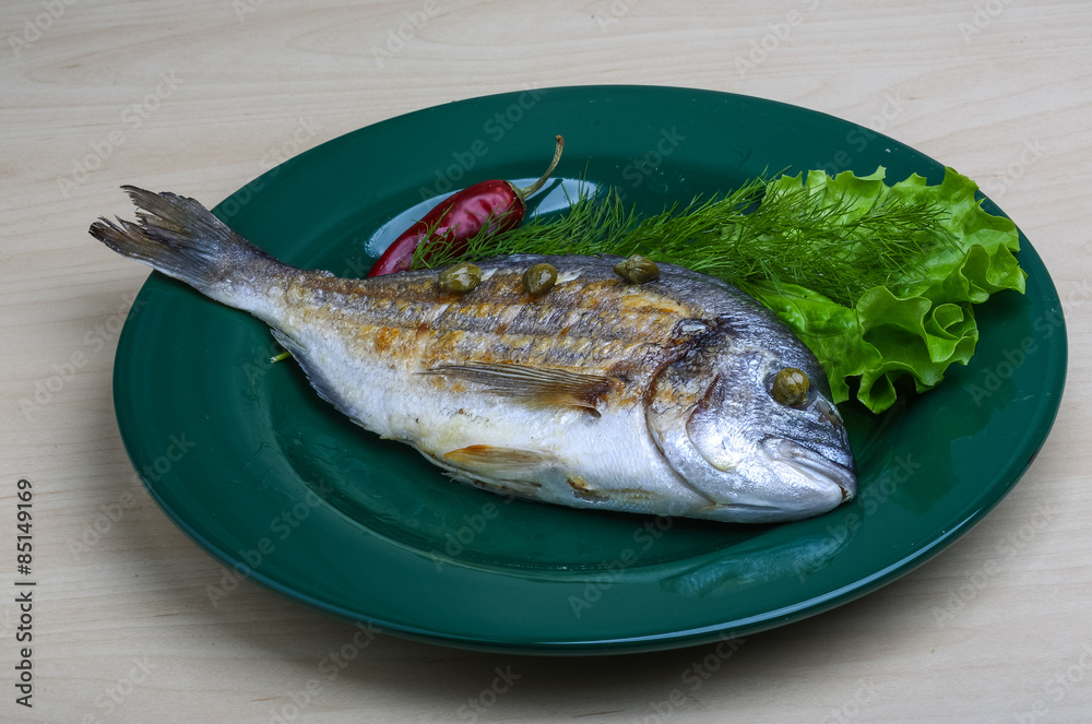 Grilled dorado