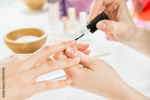 Manicure and nail polish photo