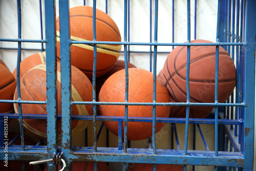 Old basketball in jail