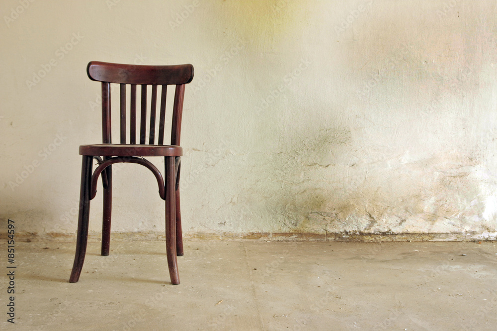 old chair in the room