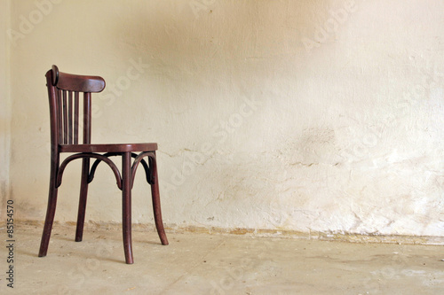 old chair in the room