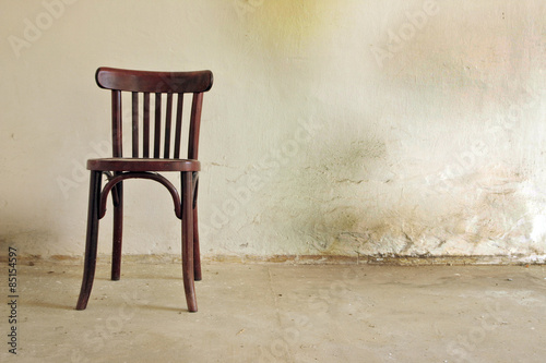 old chair in the room