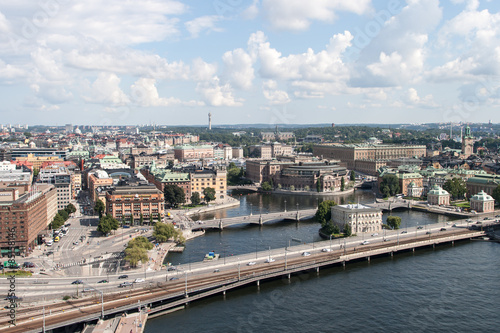 historical architecture tower in Stockholm, Sweden