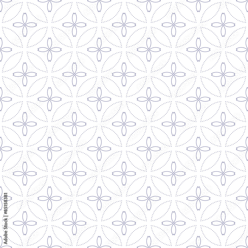 Japanese geometric seamless pattern design texture