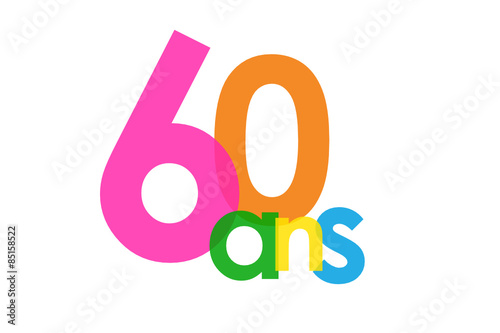 Icône Vecteur 60 ANS