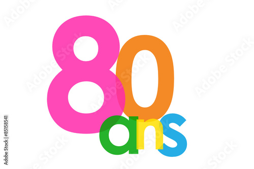 Icône Vecteur 80 ANS