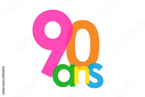 Icône Vecteur 90 ANS