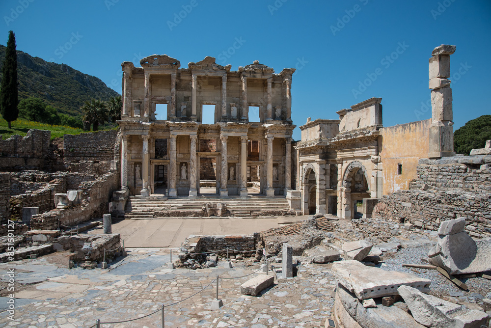Fototapeta premium The Celsus Library at Ephesus, Turkey 