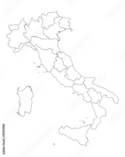 Karte von Italien