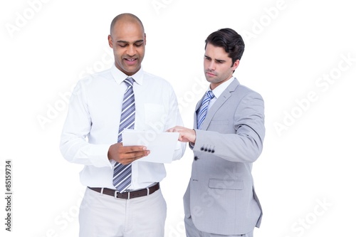 Businessmen working together