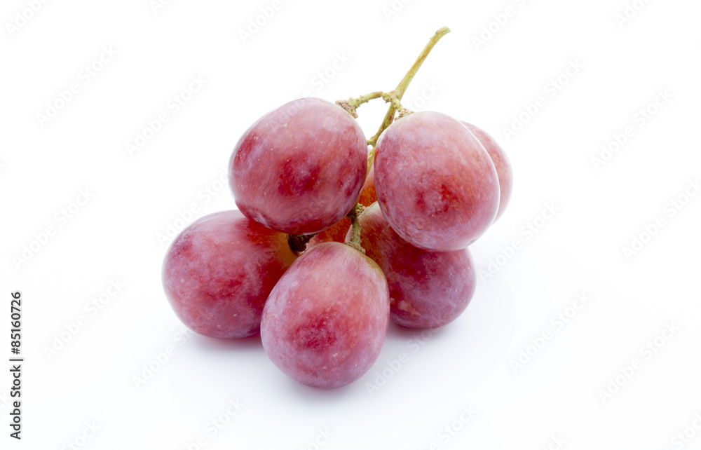 Grape on the white background. Fresh  berry.