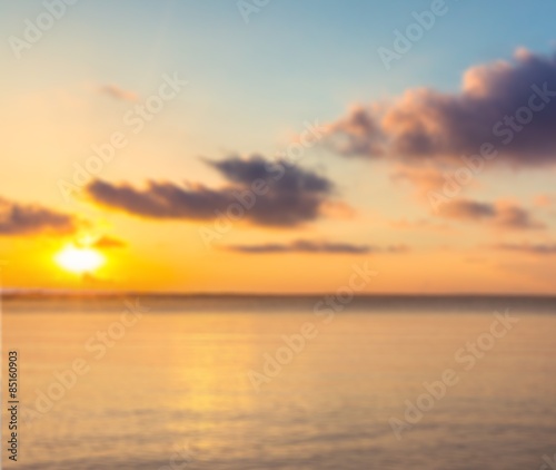 Beach, sunset, wood. © BillionPhotos.com