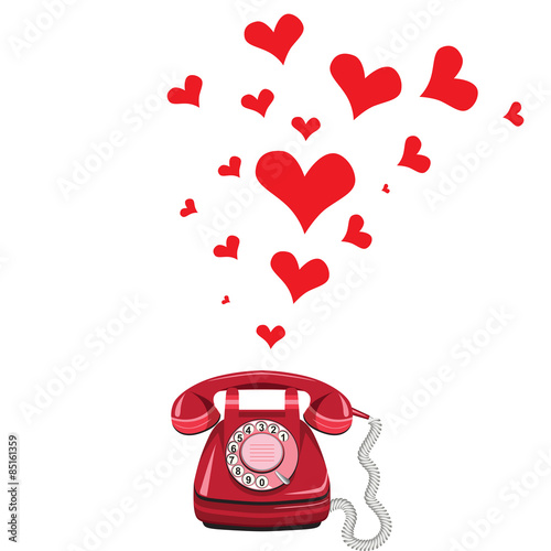 Phone receiver and heart