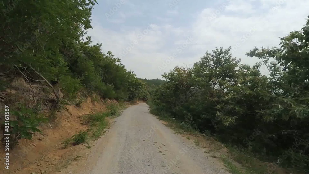 Ride on a mountain path Ride on a mountain path