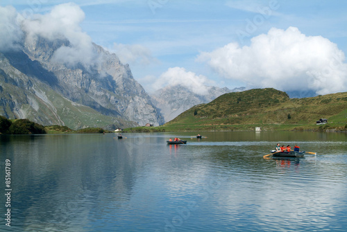 Trubsee lake is a mountain lake at Engelberg