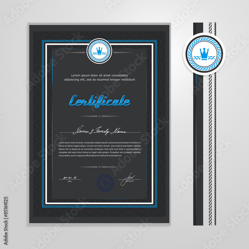 Certificate, Diploma, design template