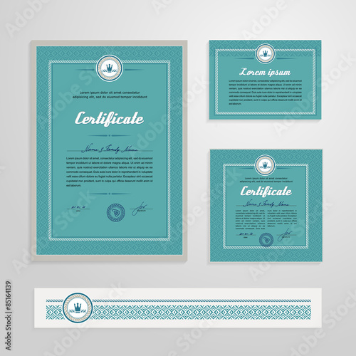 Certificate, Diploma, design template