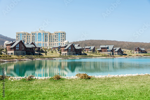 Quba - MARCH 26, 2015: Quba Rixos Hotel on March 26 in Azerbaija photo