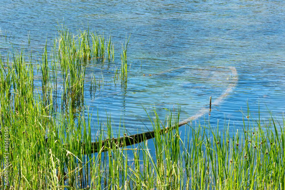 Fototapeta premium Boat under water