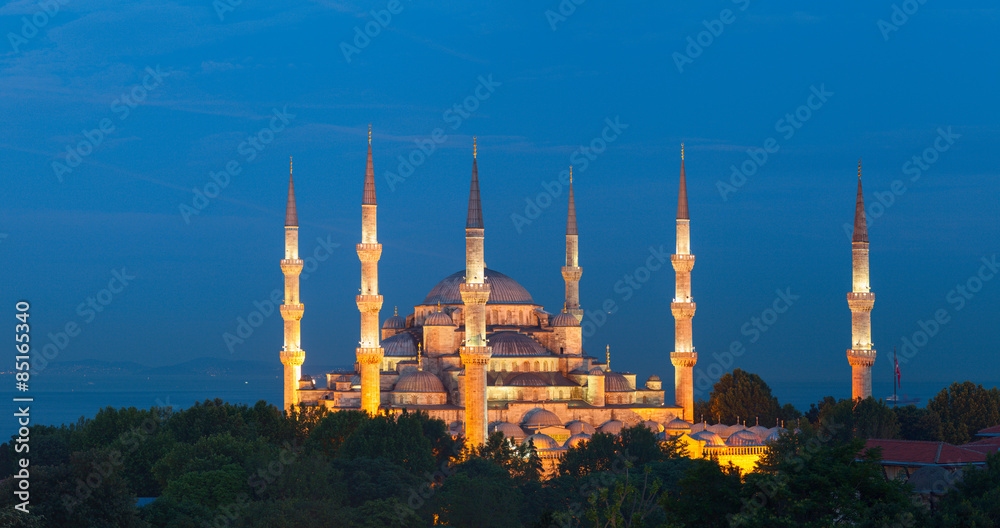 The Sultan Ahmed Mosque. Istanbul, Turkey