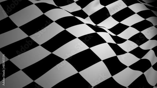 Checkered flag waving