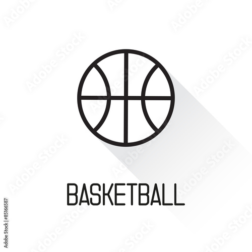 Basketball icon. Vector  illustration