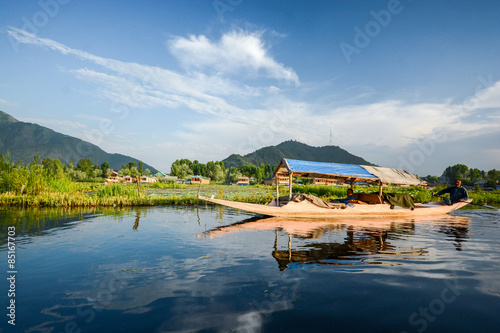 Dal lake at Srinagar, Kashmir, India photo